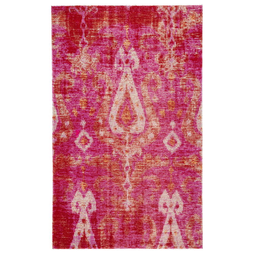 Jaipur Living Zenith Indoor/ Outdoor Ikat Pink/ Orange Area Rug (5'3"X7'6")