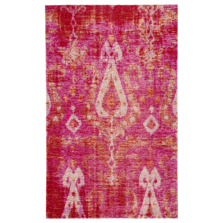 Jaipur Living Zenith Indoor/ Outdoor Ikat Pink/ Orange Area Rug (7'6"X9'6")