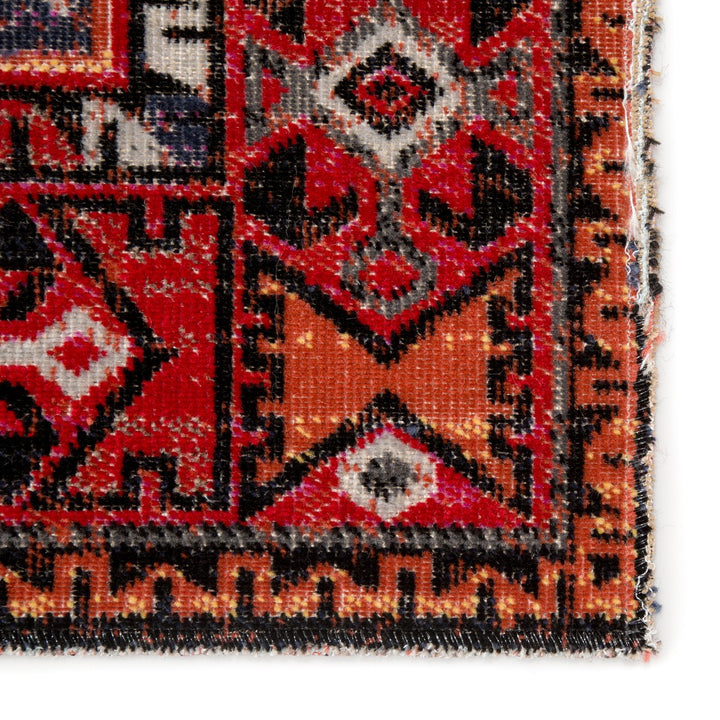 Jaipur Living Paloma Indoor/ Outdoor Southwestern Red/ Black 4'X6' Area Rug