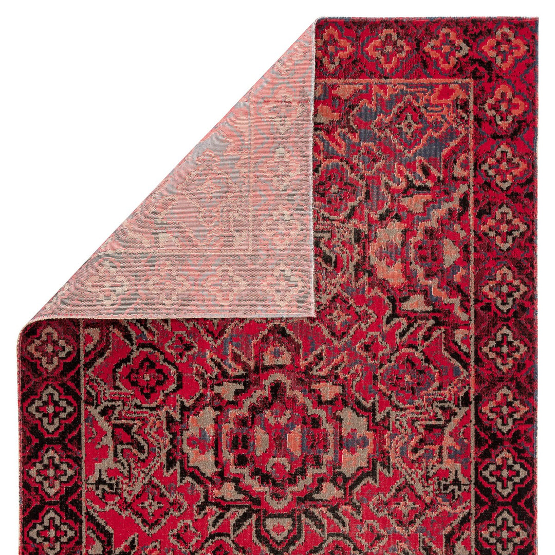 Jaipur Living Chaya Indoor/ Outdoor Medallion Red/ Black Area Rug (9'10"X14')