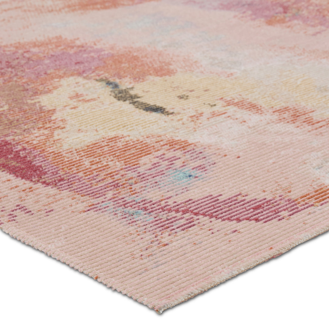 Jaipur Living Meuse Indoor/Outdoor Abstract Pink/ Multicolor Runner Rug (2'6"X10')