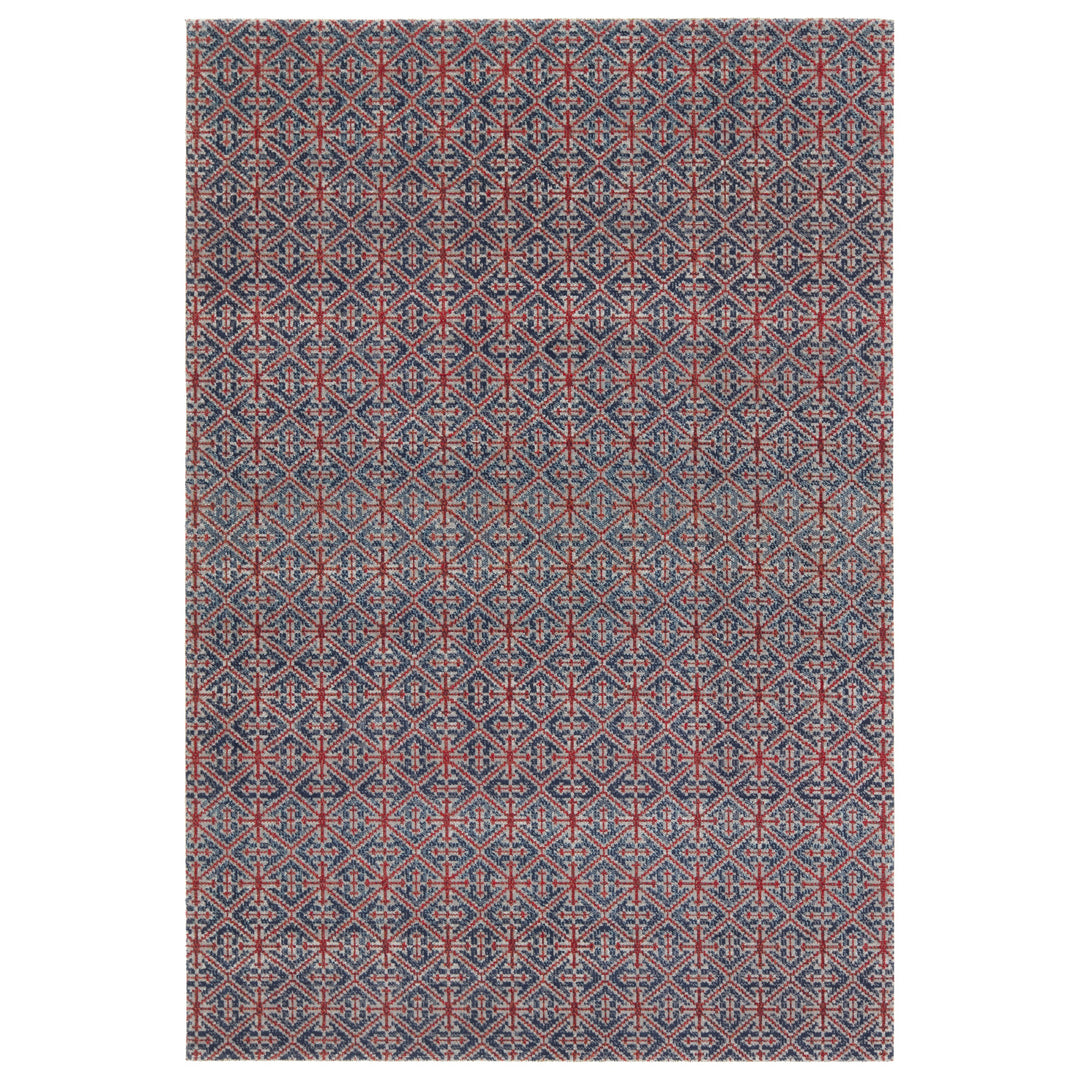 Jaipur Living Darlita Indoor/Outdoor Trellis Red/Navy Area Rug (7'6"X9'6")