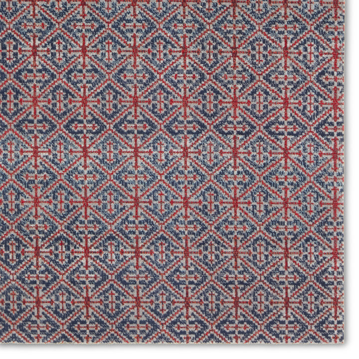 Jaipur Living Darlita Indoor/Outdoor Trellis Red/Navy Runner Rug (2'8"X10')