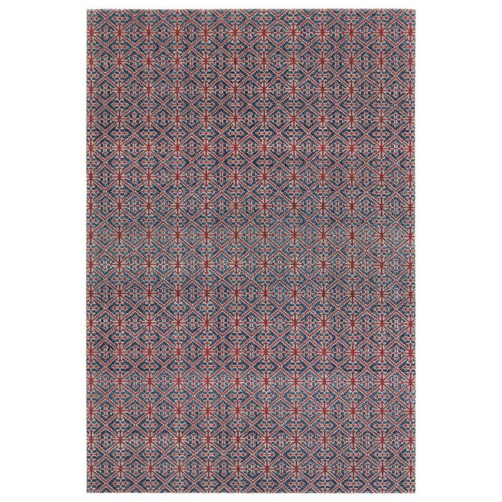 Jaipur Living Darlita Indoor/Outdoor Trellis Red/Navy Runner Rug (2'6"X8')