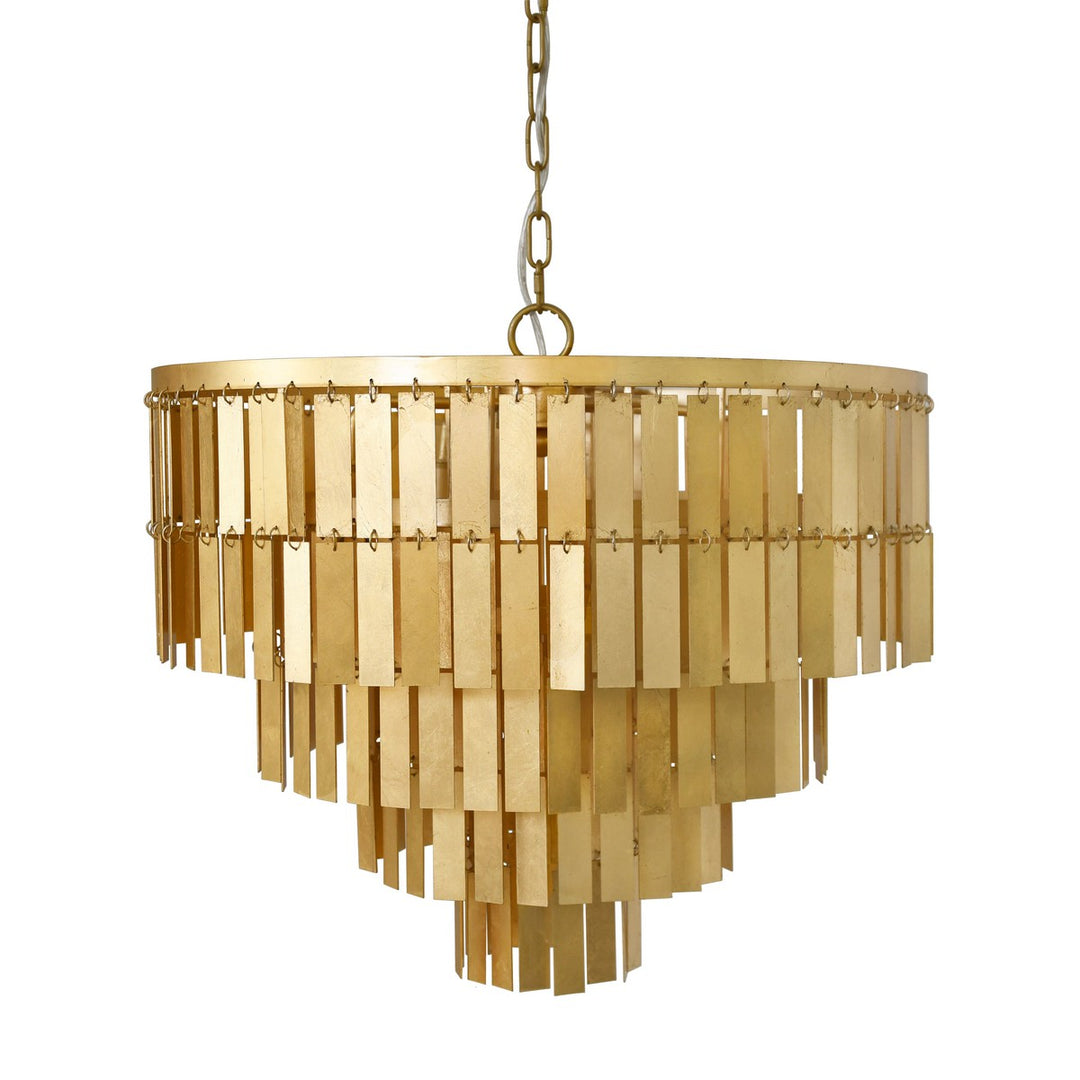 Priscilla - Four Tier Chandelier In Gold Leaf