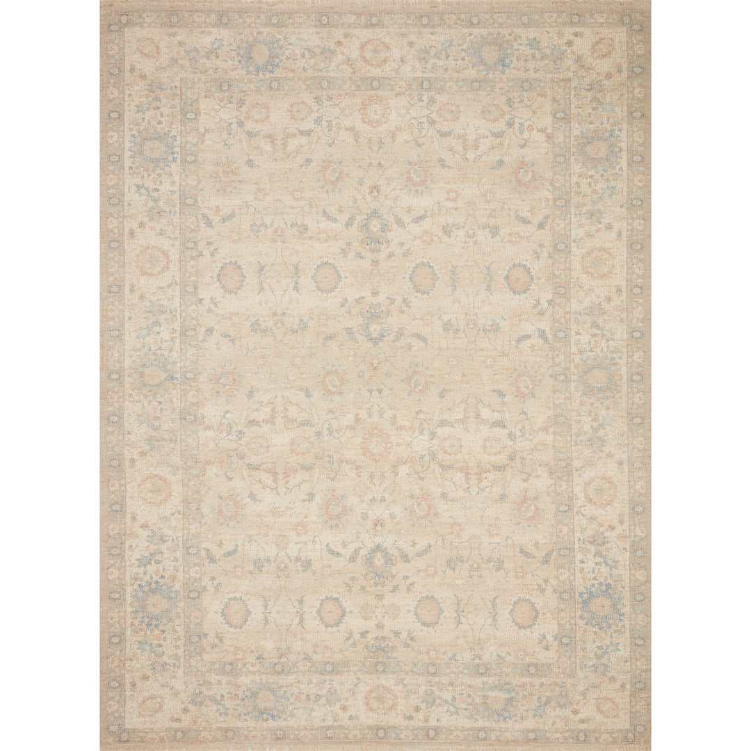 Loloi Priya Natural / Blue 8'-6" x 12' Area Rug