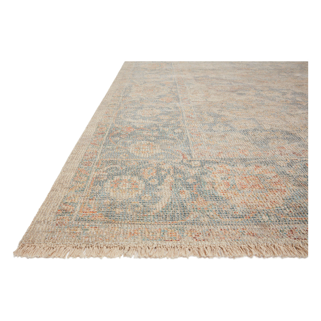 Loloi Priya Bone / Bluestone 2'-3" x 3'-9" Accent Rug