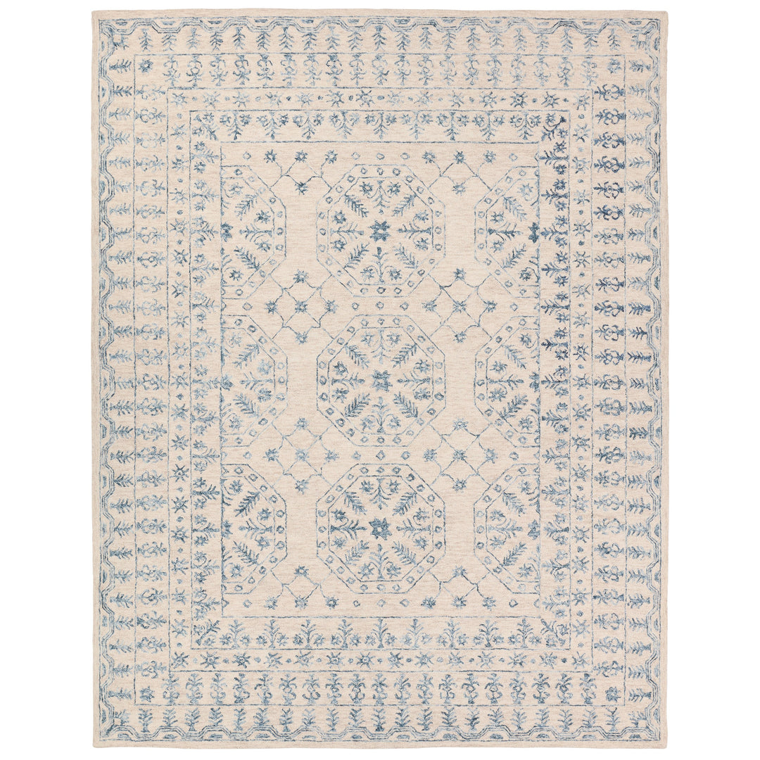 Jaipur Living Linde Handmade Medallion Ivory/Blue Area Rug (8'X10')