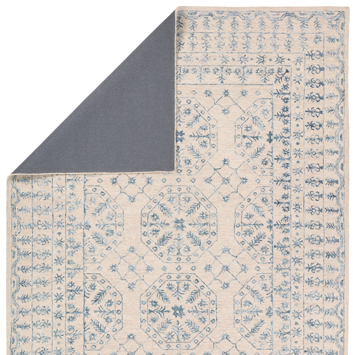 Jaipur Living Linde Handmade Medallion Ivory/Blue Area Rug (8'X10')