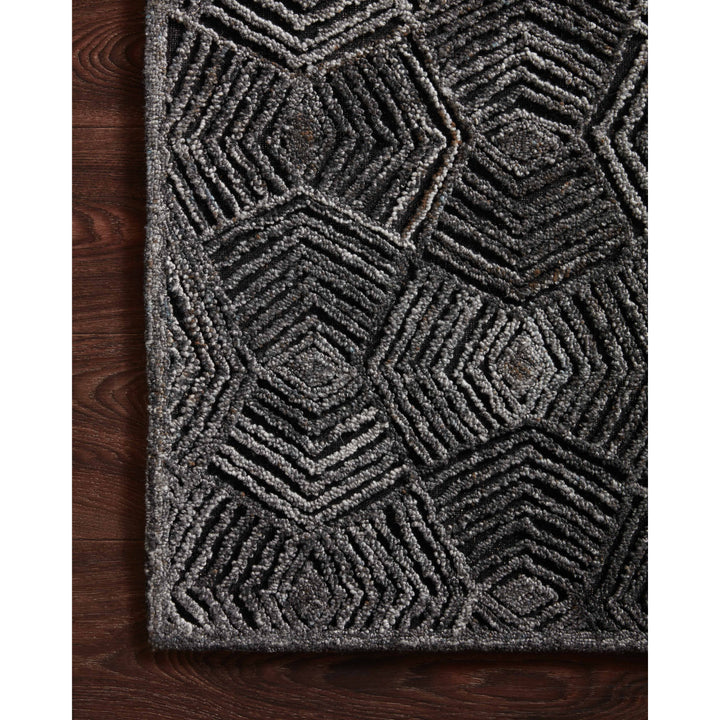 Loloi Prescott Charcoal 3'-6" x 5'-6" Accent Rug