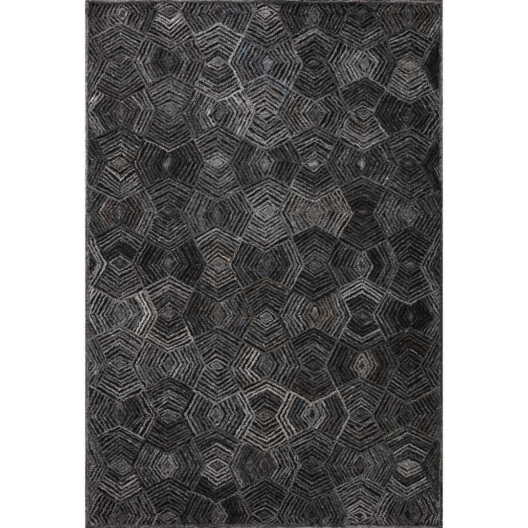 Loloi Prescott Charcoal 18" x 18" Sample Rug