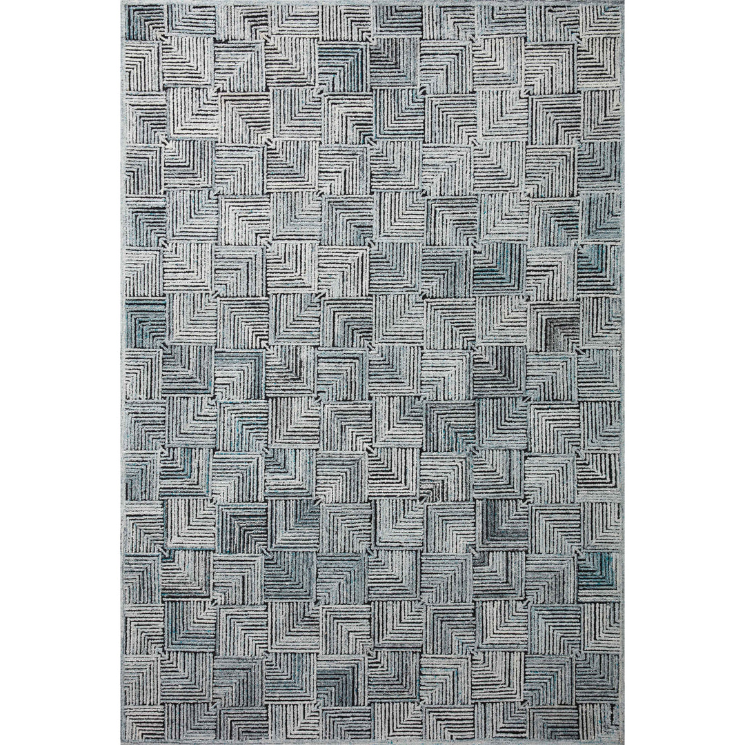 Loloi Prescott Arctic Blue 3'-6" x 5'-6" Accent Rug