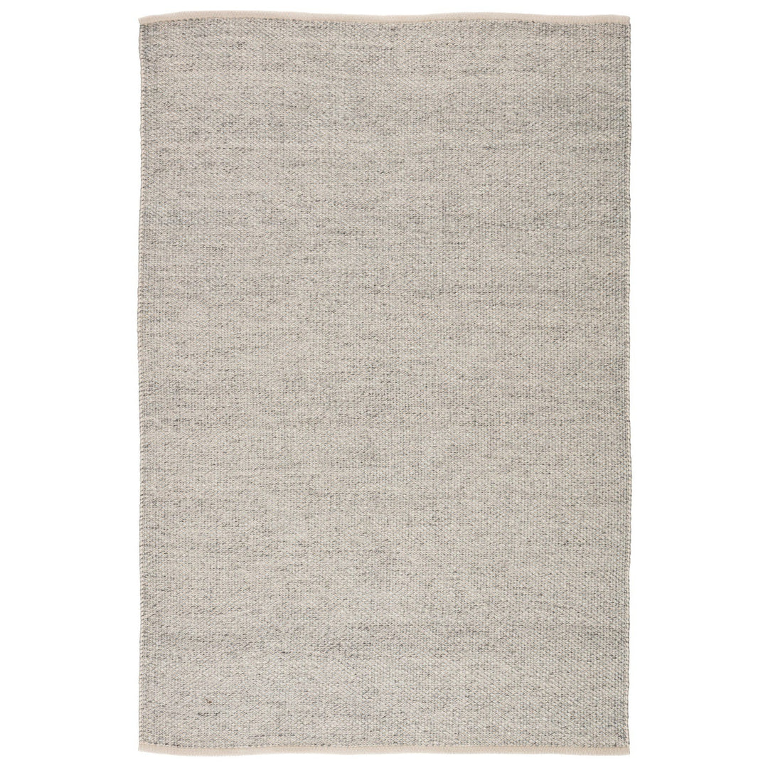 Jaipur Living Lamanda Indoor/ Outdoor Solid Light Gray/ Ivory Area Rug (5'X8')