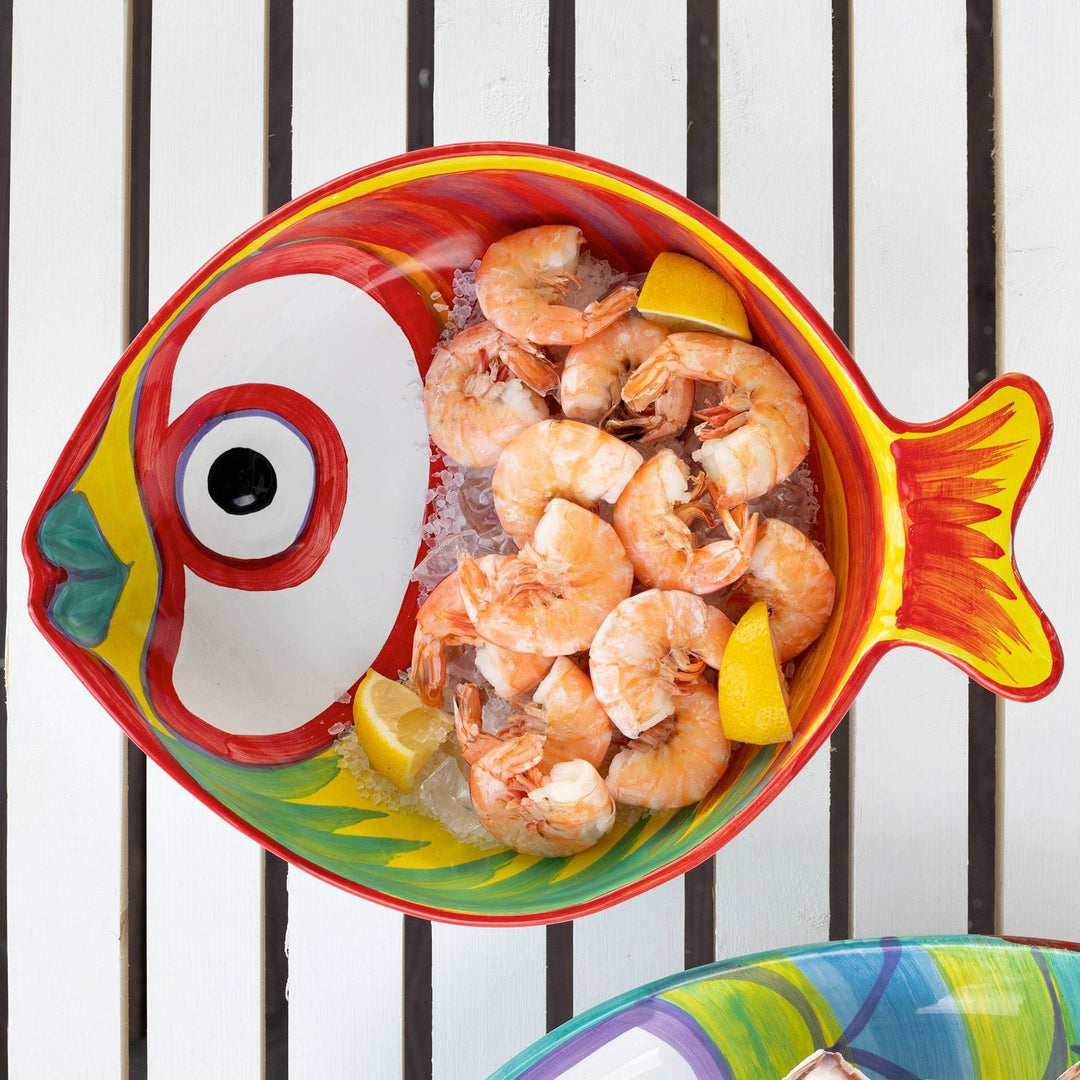 Pesci Colorati Figural Fish Serving Bowl