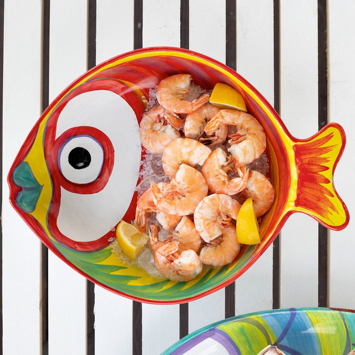 Pesci Colorati Figural Fish Serving Bowl