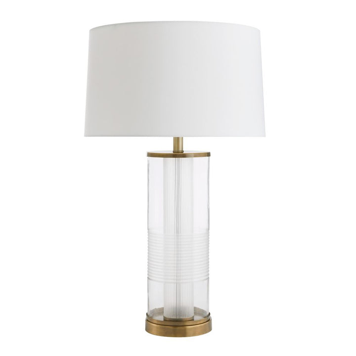 Adelaide Lamp - Clear and Brass