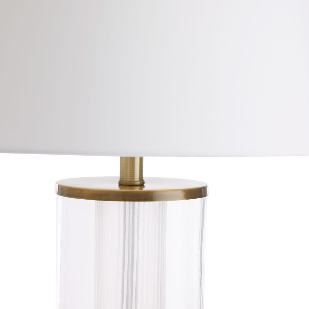 Table Lamps Adelaide Lamp - Clear and Brass