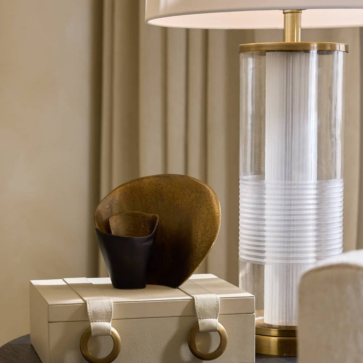 Table Lamps Adelaide Lamp - Clear and Brass