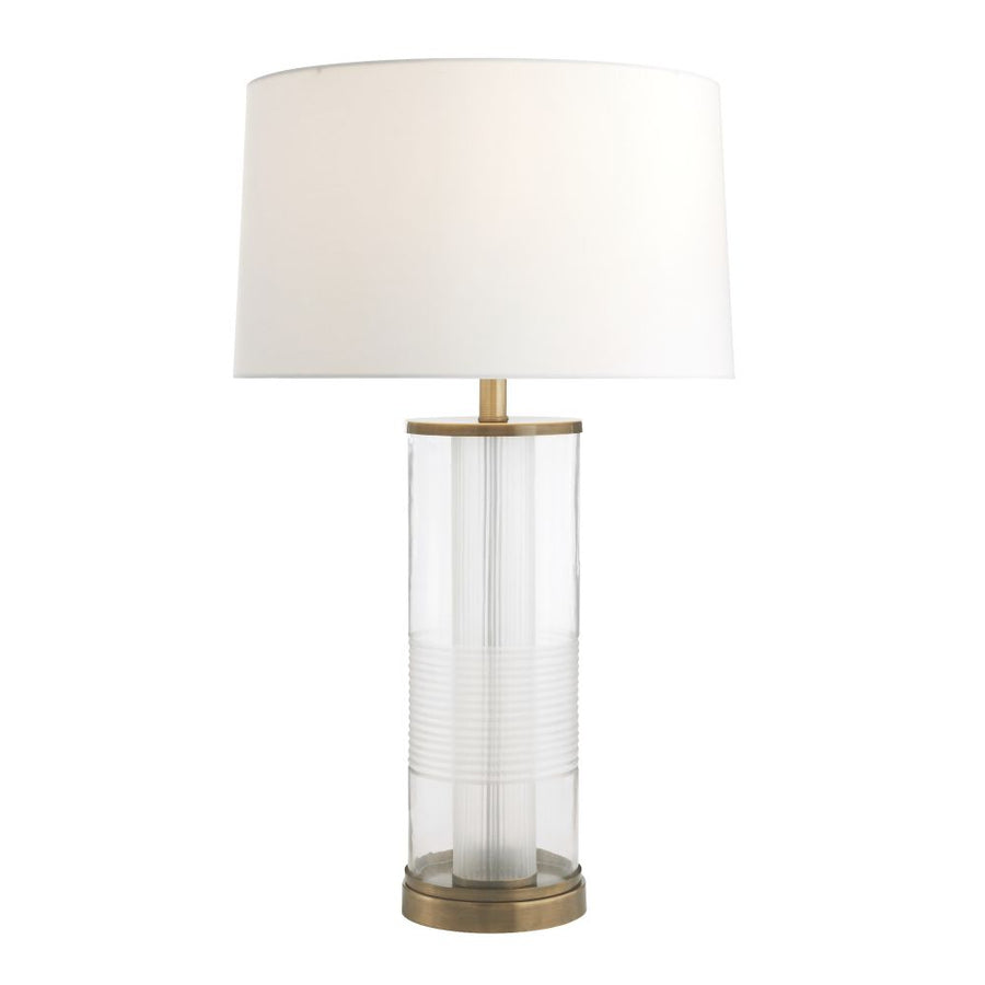 Table Lamps Adelaide Lamp - Clear and Brass