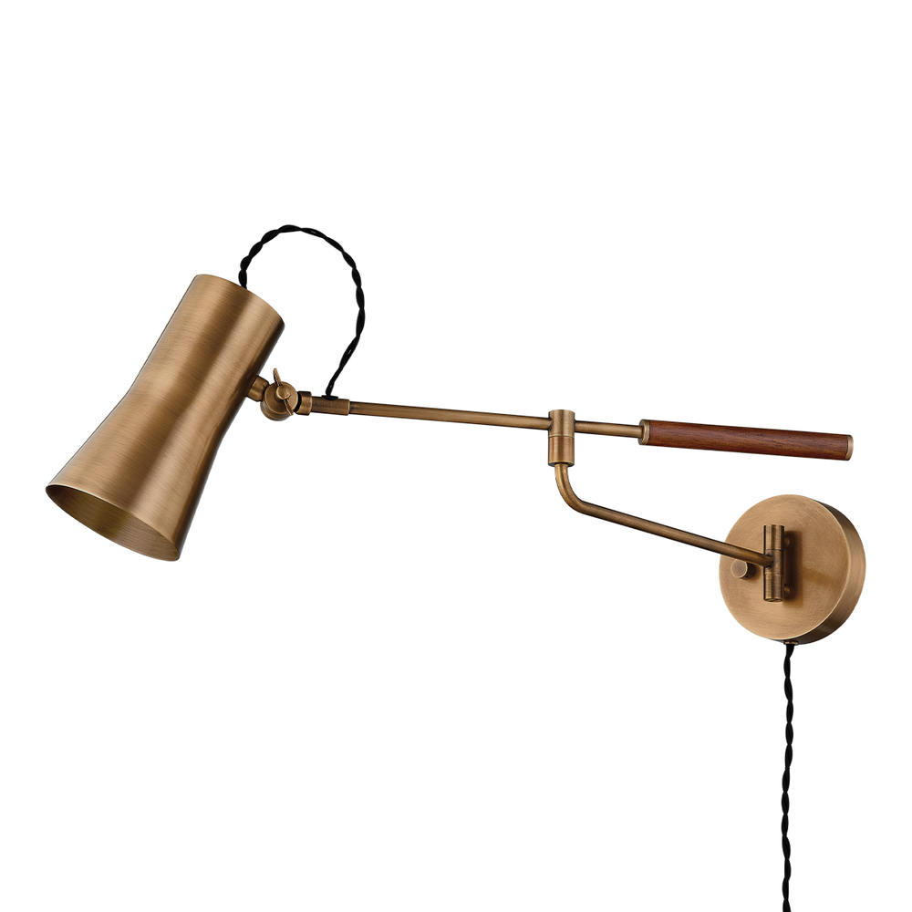 Wall Lighting Novel Plug-In Sconce - Patina Brass