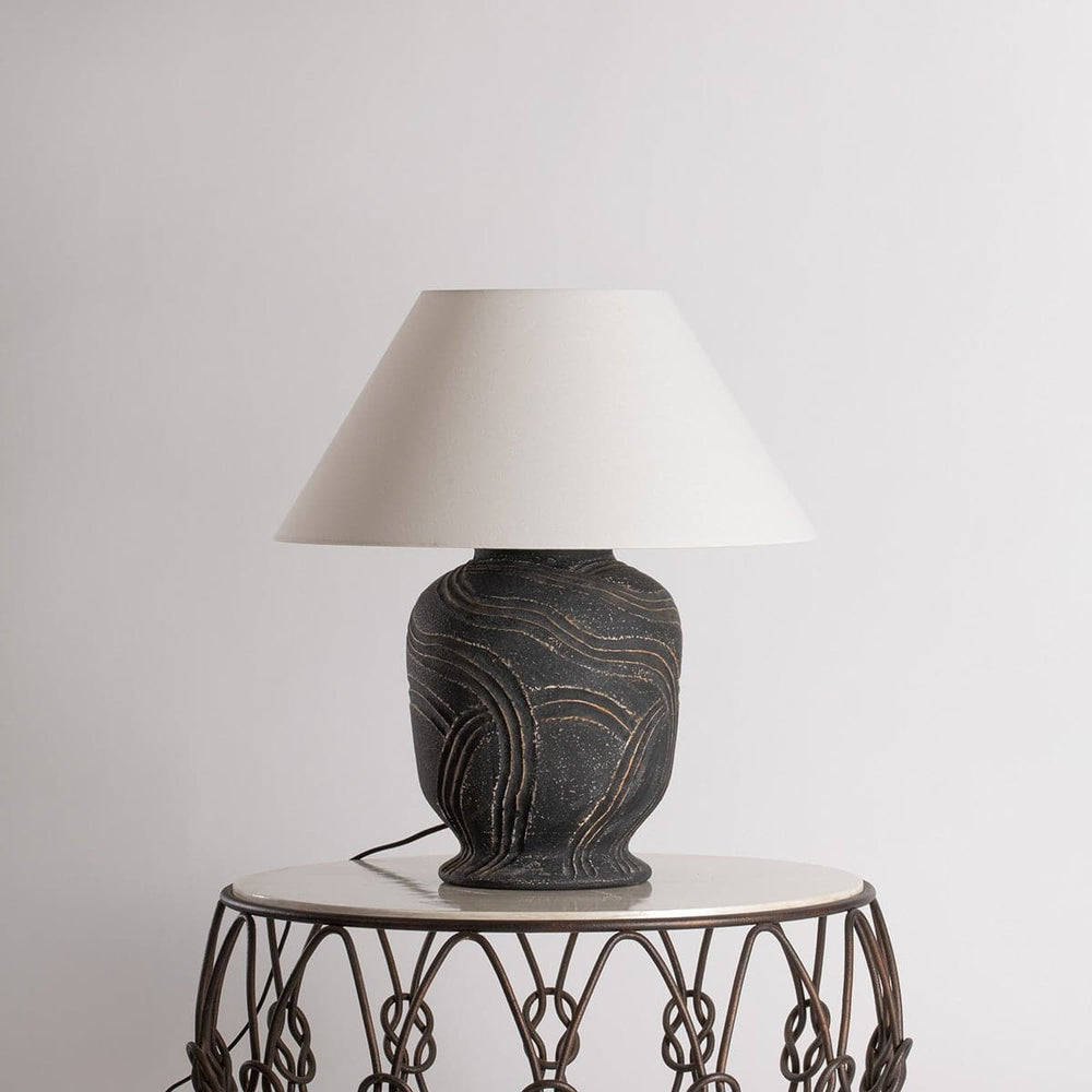 Pecola Table Lamp-Troy Lighting-TROY-PTL2424-PBR/CAN-Table Lamps-2-France and Son