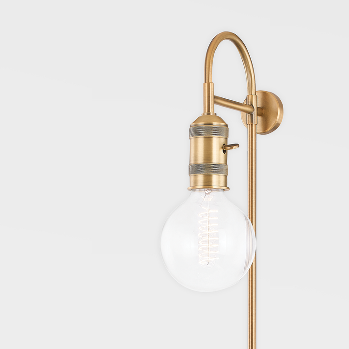 Wall Lighting Dean Plug-In Sconce - Patina Brass