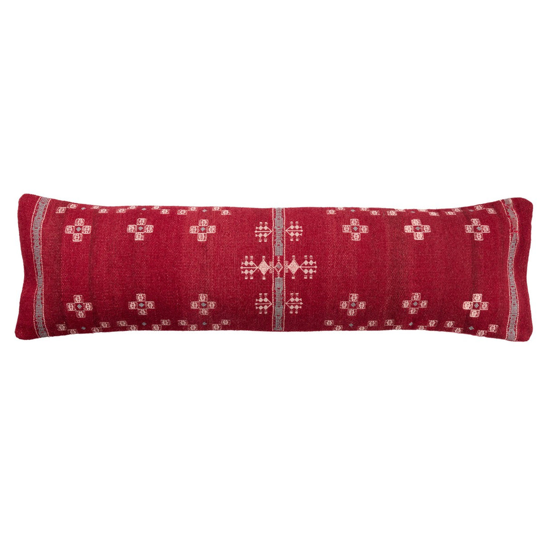 Jaipur Living Katara Tribal Red/ Gray Poly Fill Pillow (13"X48" Lumbar)