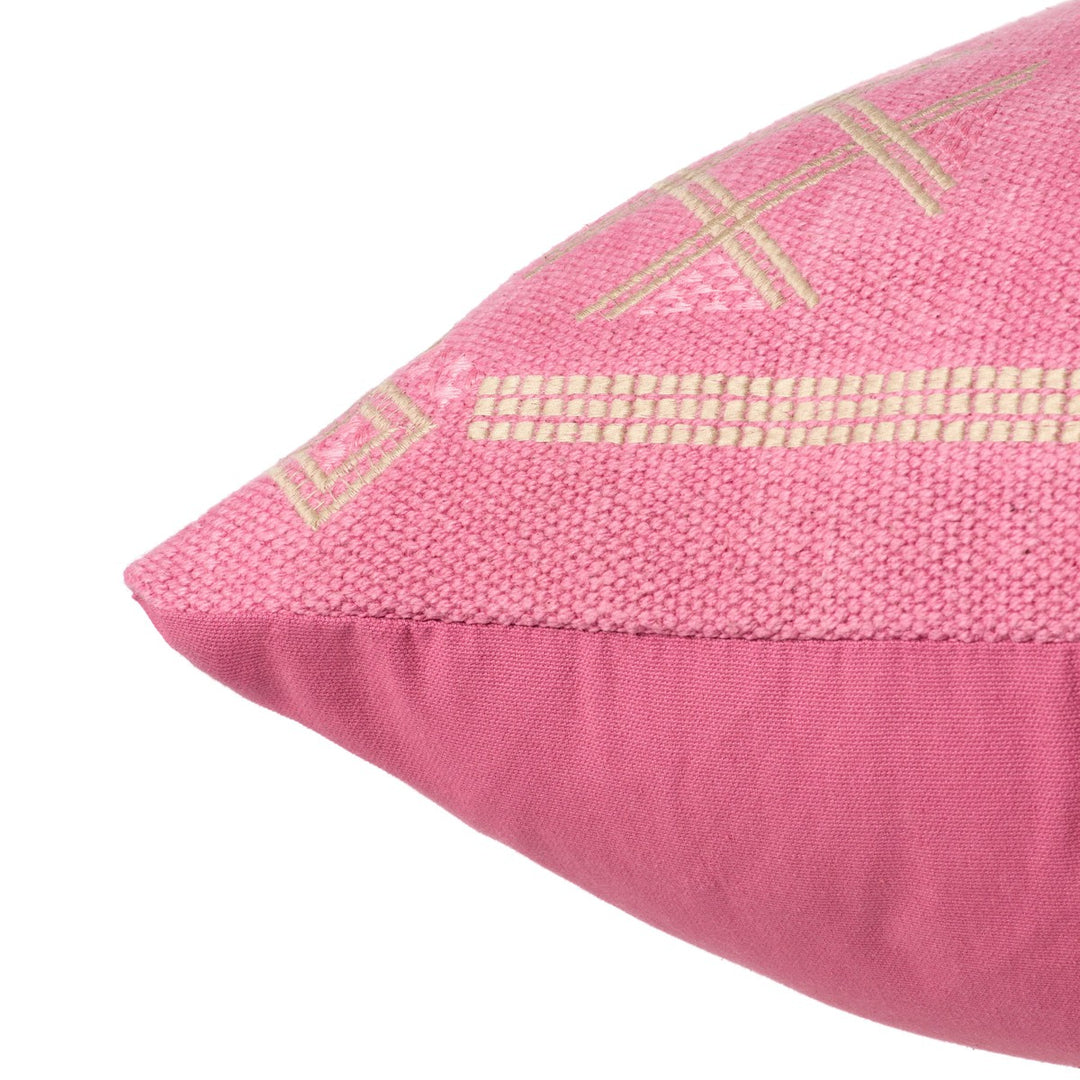 Jaipur Living Shazi Tribal Pink/ Tan Pillow Cover (24" Square)