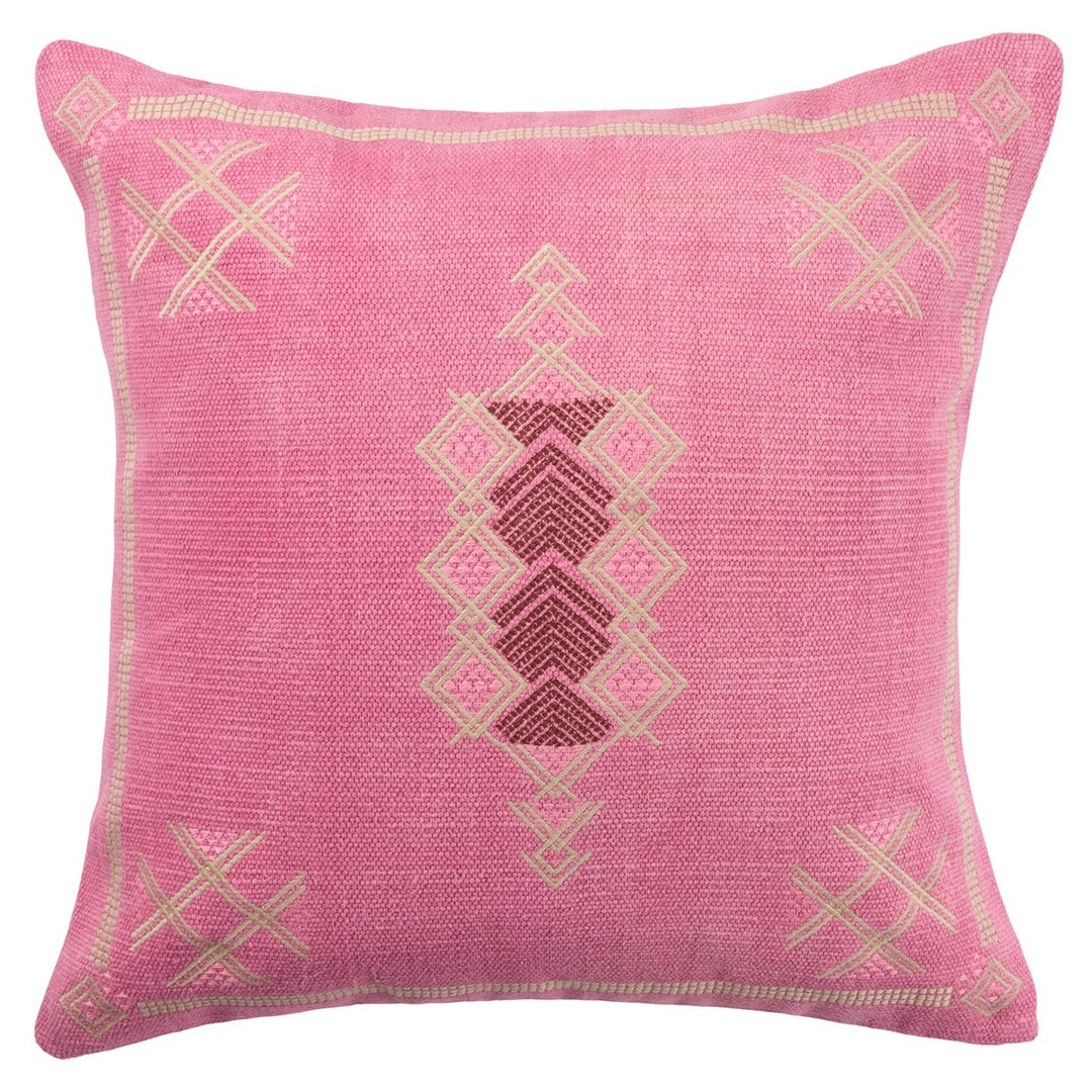 Jaipur Living Shazi Tribal Pink/ Tan Poly Fill Pillow (24" Square)