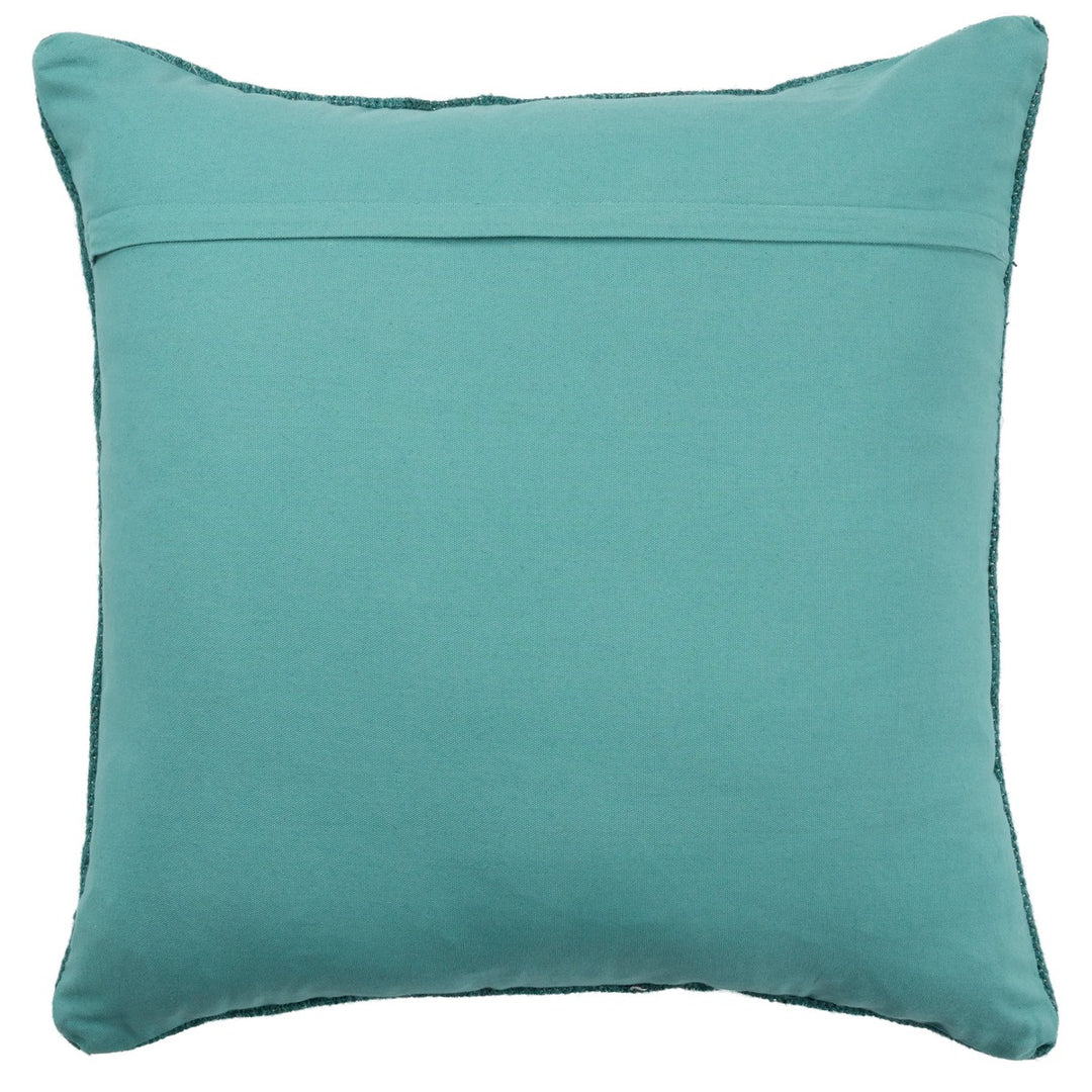 Jaipur Living Zaida Tribal Teal/ Terracotta Pillow Cover (24" Square)