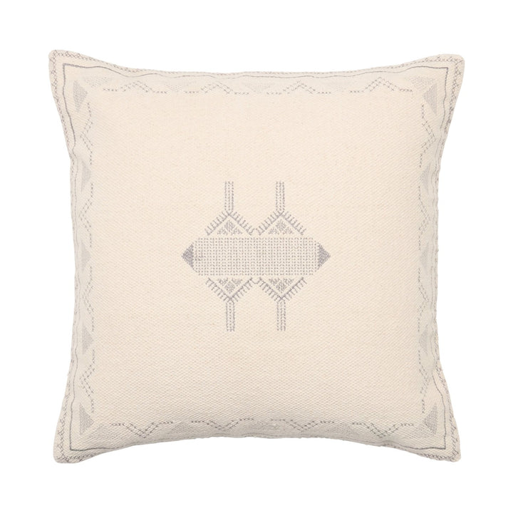 Jaipur Living Ianira Medallion Cream/ Silver Down Pillow (22" Square)