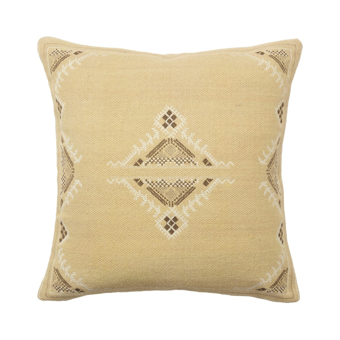 Jaipur Living Anvi Medallion Khaki/ Brown Down Pillow (22" Square)