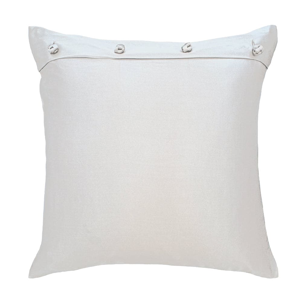 Charmeuse Pillow With French Knots-Ann Gish-ANNGISH-PWCH2020-WHI-PillowsWhite-10-France and Son