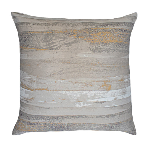 Horizon Pillow-Ann Gish-ANNGISH-PWHO2222-GLD-SIL-BeddingGold Silver-1-France and Son