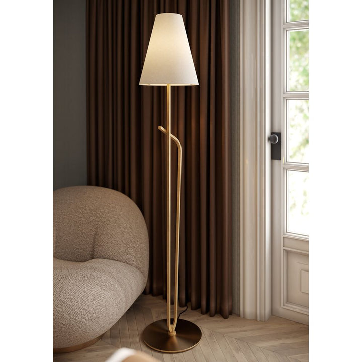 Pearce Floor Lamp - Patina Brass