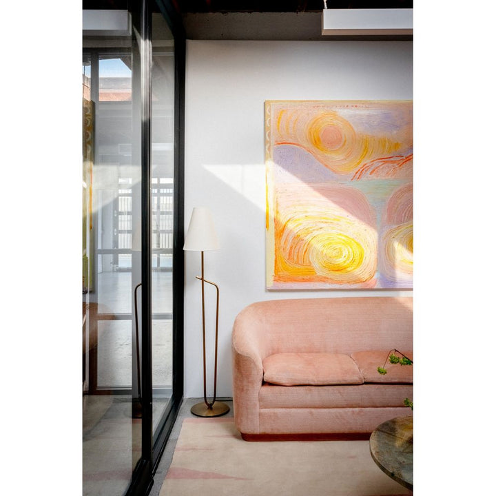 Pearce Floor Lamp - Patina Brass