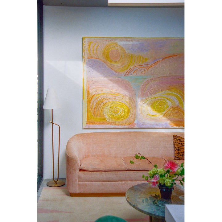 Pearce Floor Lamp - Patina Brass