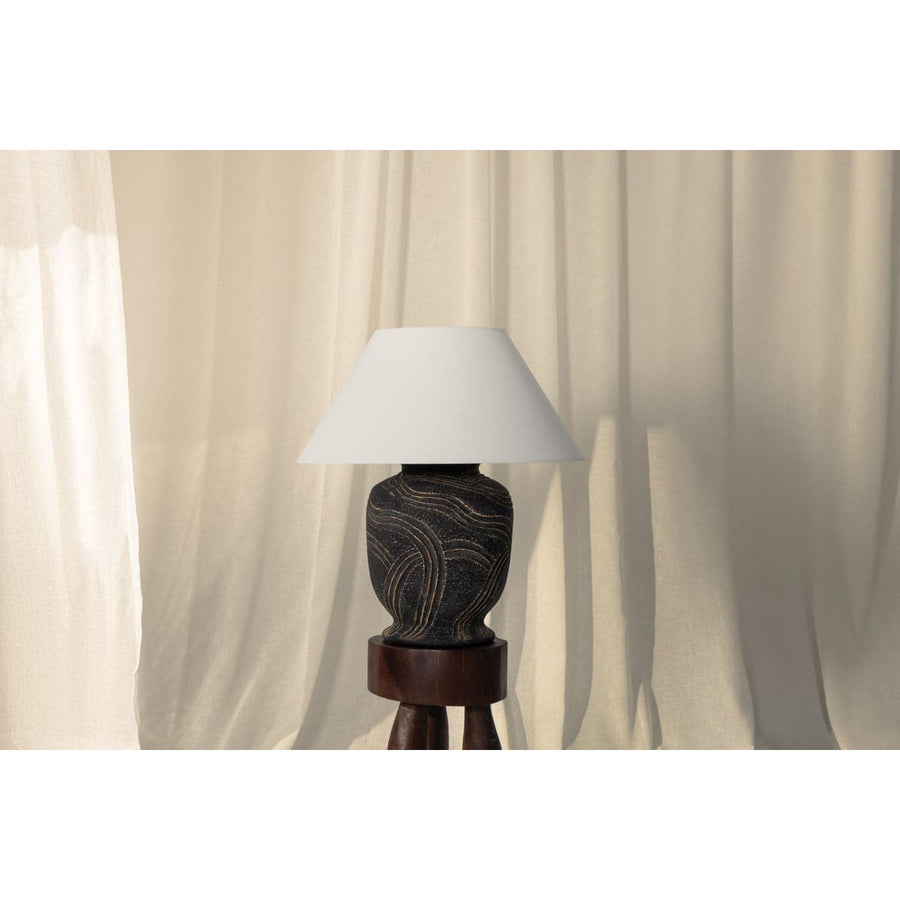 Pecola Table Lamp-Troy Lighting-TROY-PTL2424-PBR/CAN-Table Lamps-1-France and Son