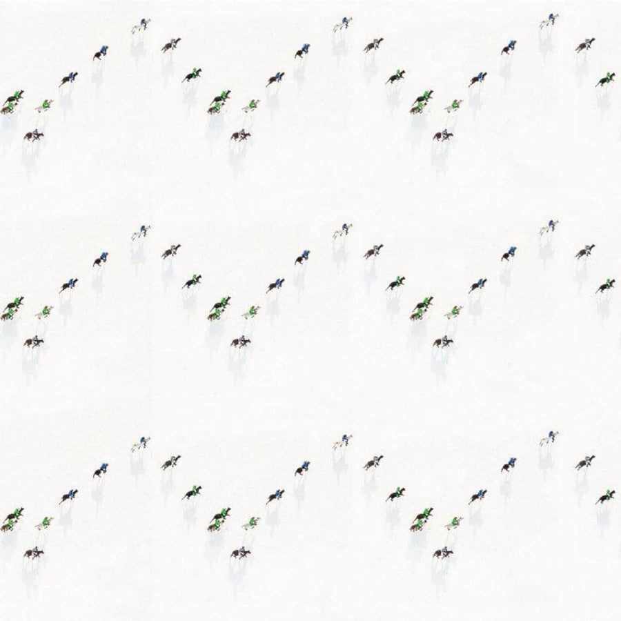 Alternate view of Snow Polo Wallpaper, featuring matte finish, paper, and seamless repeating pattern.