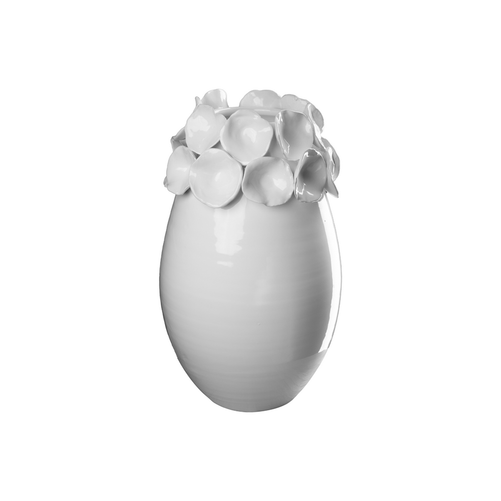 Vases Vase with Petals, White