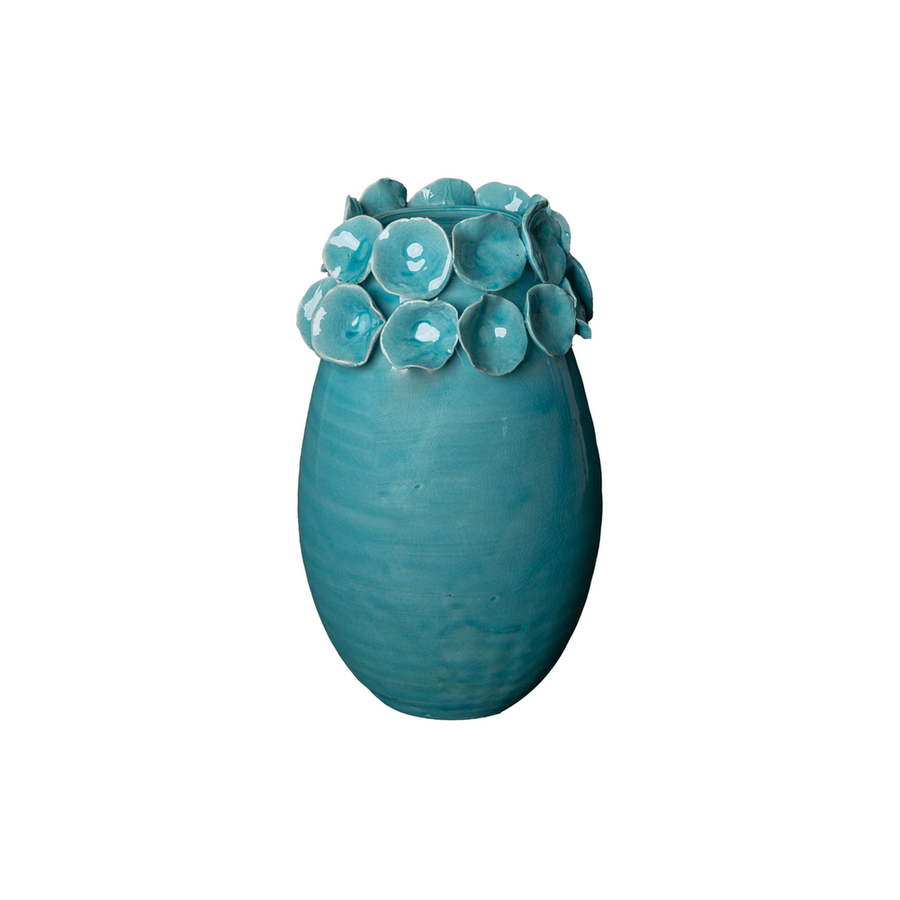 Vases Vase with Petals, Turquoise
