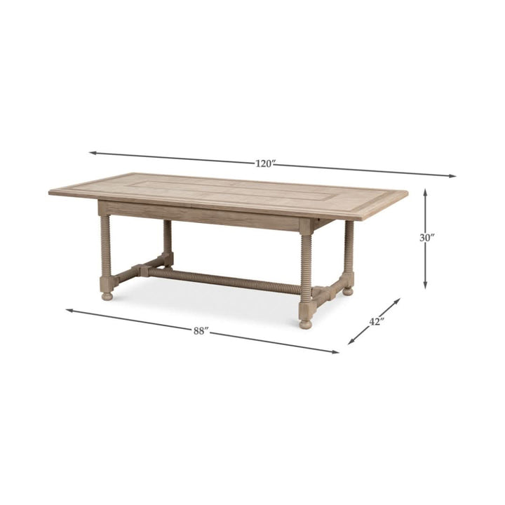 Jurow Equestrian Dining Table Barn Grey