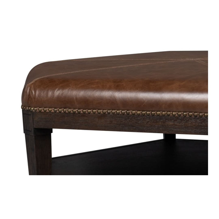 Bertram Ottoman Leather