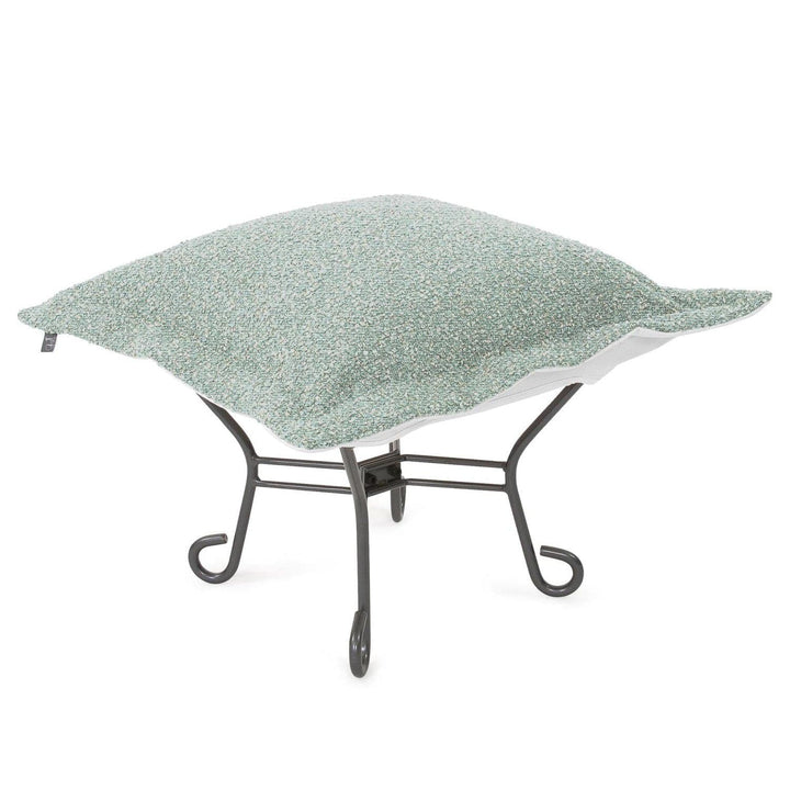 Patio Scroll Puff Ottoman-The Howard Elliott Collection-HOWARD-Q510-1337-Stools & OttomansAlicante Breeze-6-France and Son