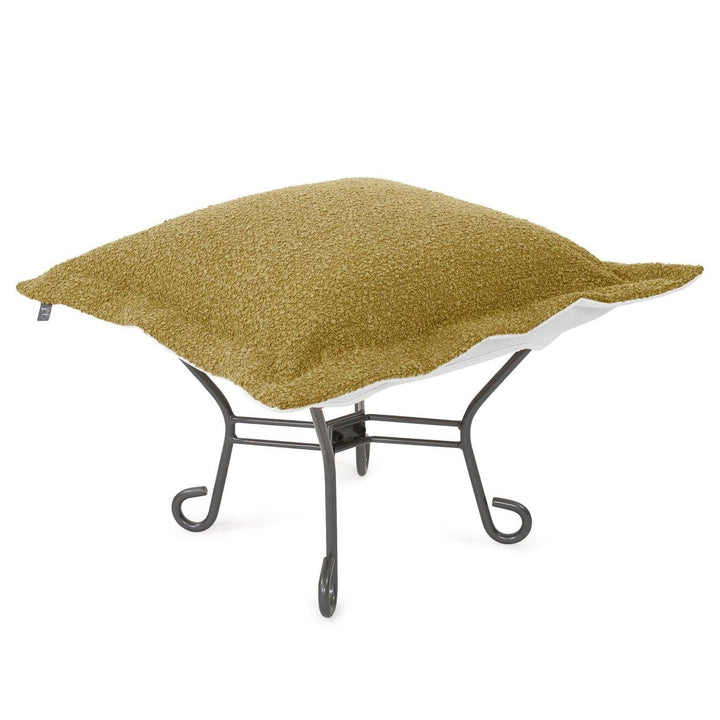 Patio Scroll Puff Ottoman-The Howard Elliott Collection-HOWARD-Q510-1339-Stools & OttomansAlicante Gold-13-France and Son
