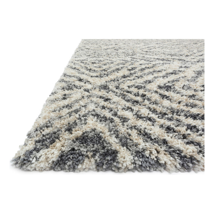 Loloi Quincy Graphite / Sand 2'-3" x 4'-0" Accent Rug