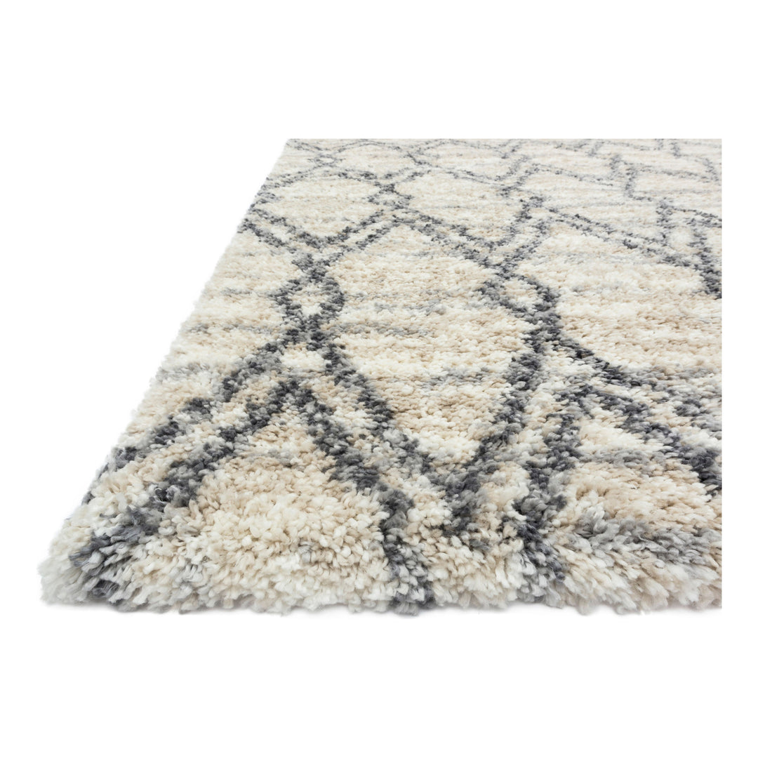 Loloi Quincy Sand / Graphite 2'-3" x 4'-0" Accent Rug