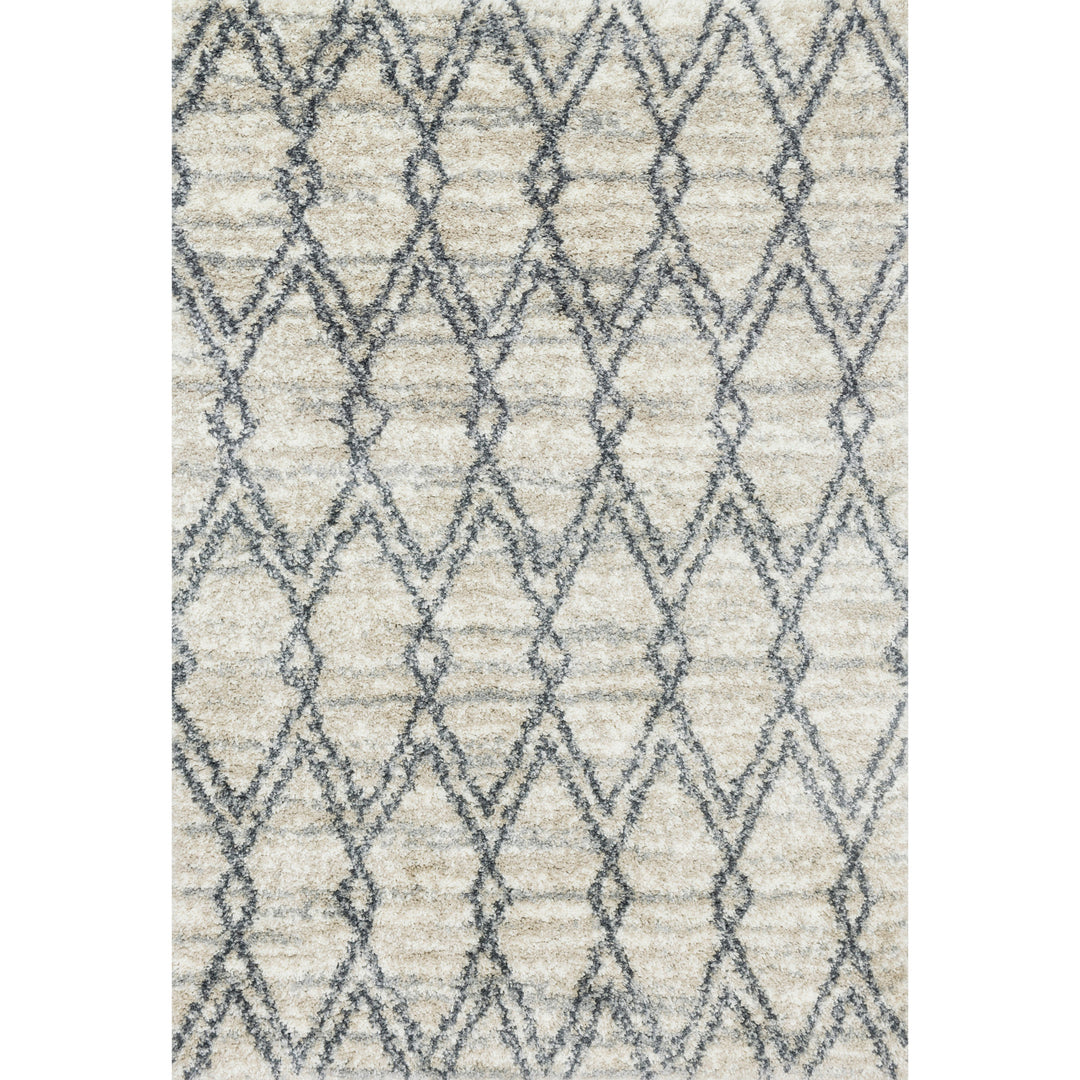 Loloi Quincy Sand / Graphite 18" x 18" Sample Rug