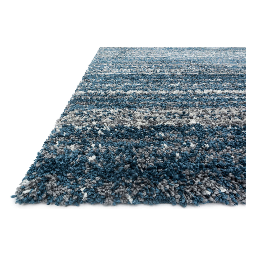 Loloi Quincy Navy / Pewter 2'-3" x 4'-0" Accent Rug