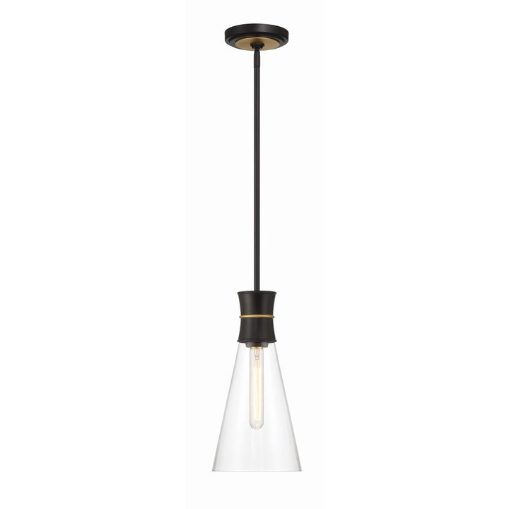 Quinn 1 Light Mini Pendant-Crystorama Lighting Company-CRYSTO-QUN-1500-MK-TG-Pendants-1-France and Son